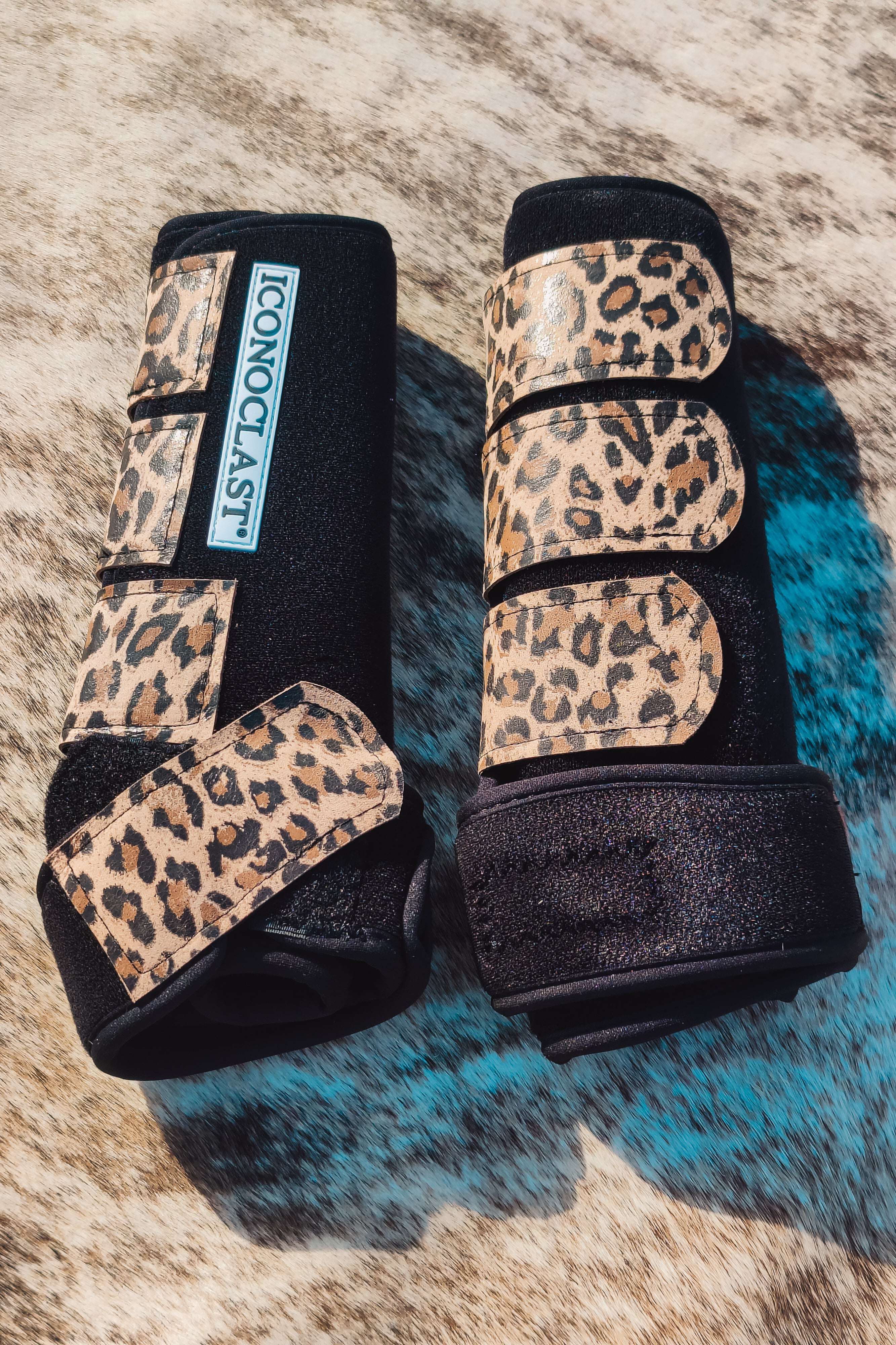 Cool Cat Cheetah Custom Leather Strap Iconoclast Boots - The Glamorous Cowgirl