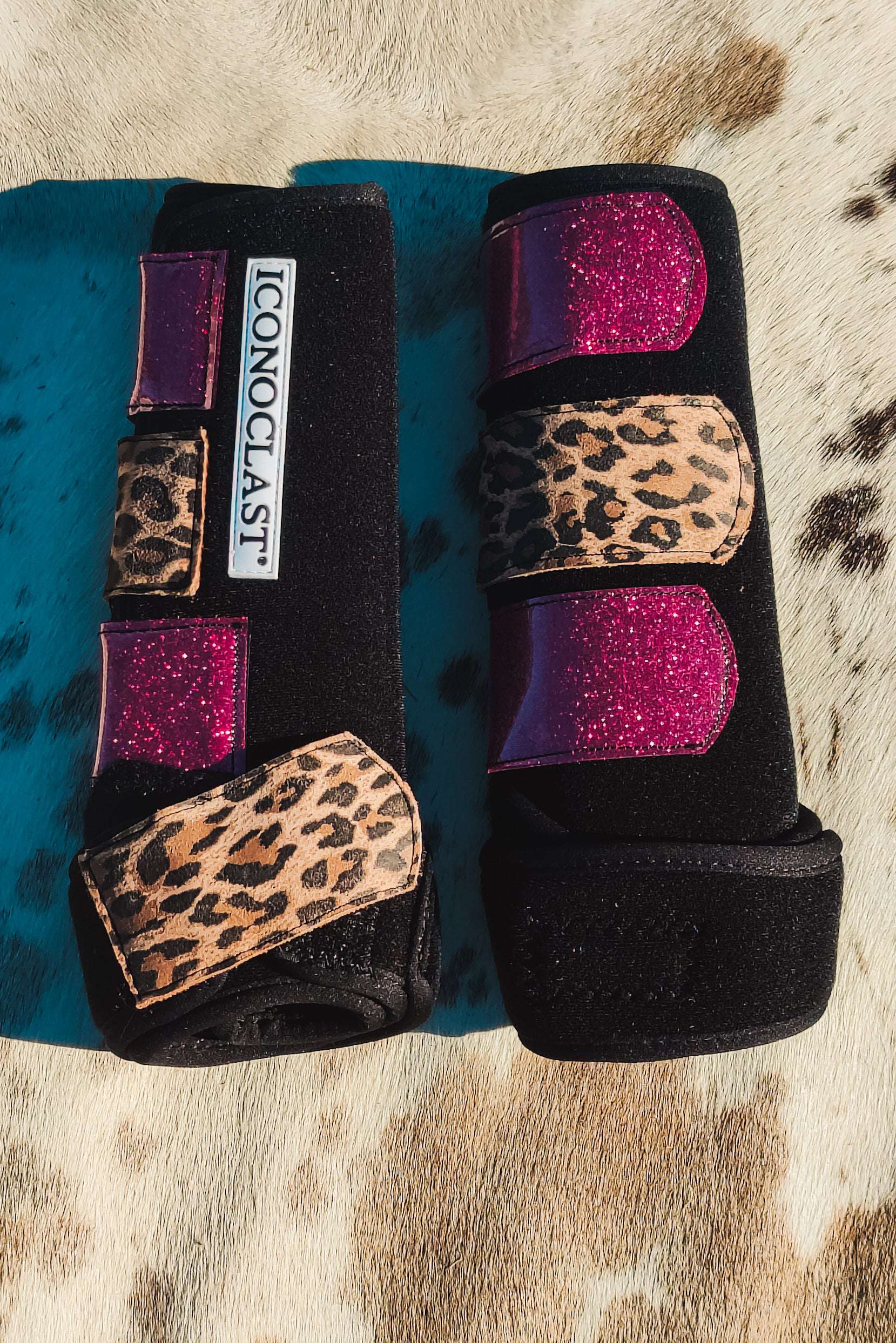 Cool Cat Cheetah Custom Leather Strap Iconoclast Boots - The Glamorous Cowgirl