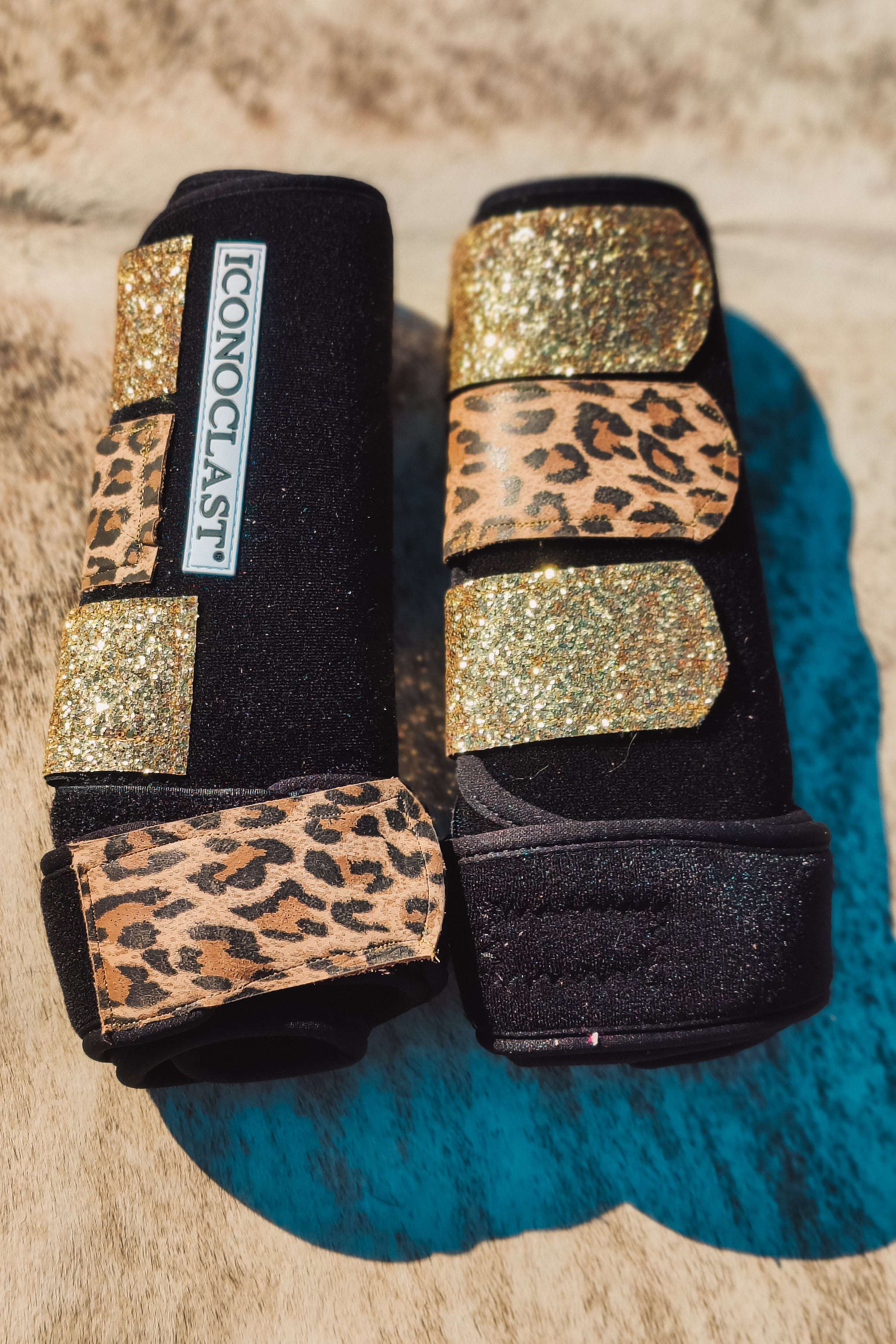 Cool Cat Cheetah Custom Leather Strap Iconoclast Boots - The Glamorous Cowgirl