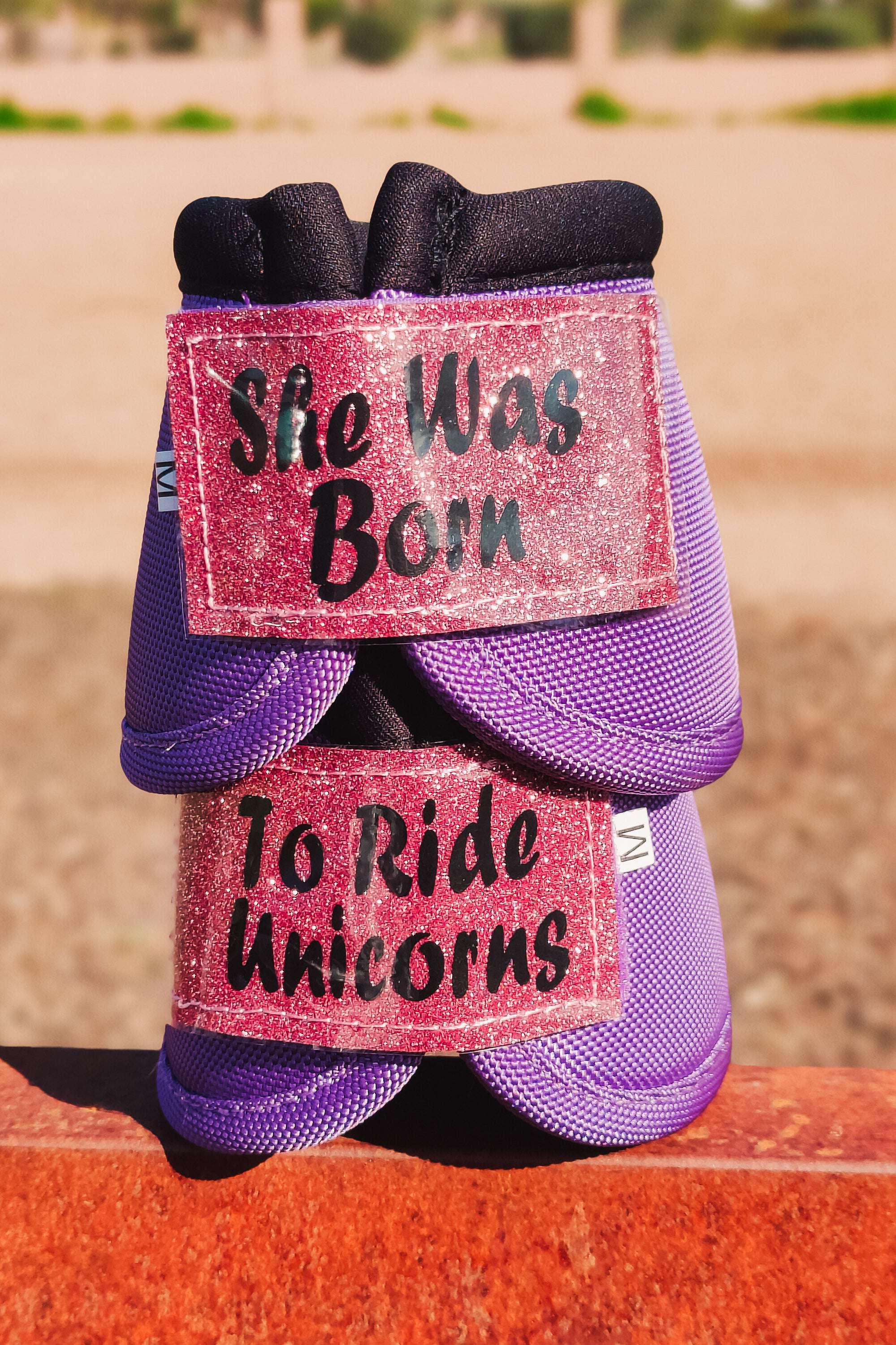 She Was Born To Ride Unicorns Custom Bells - The Glamorous Cowgirl