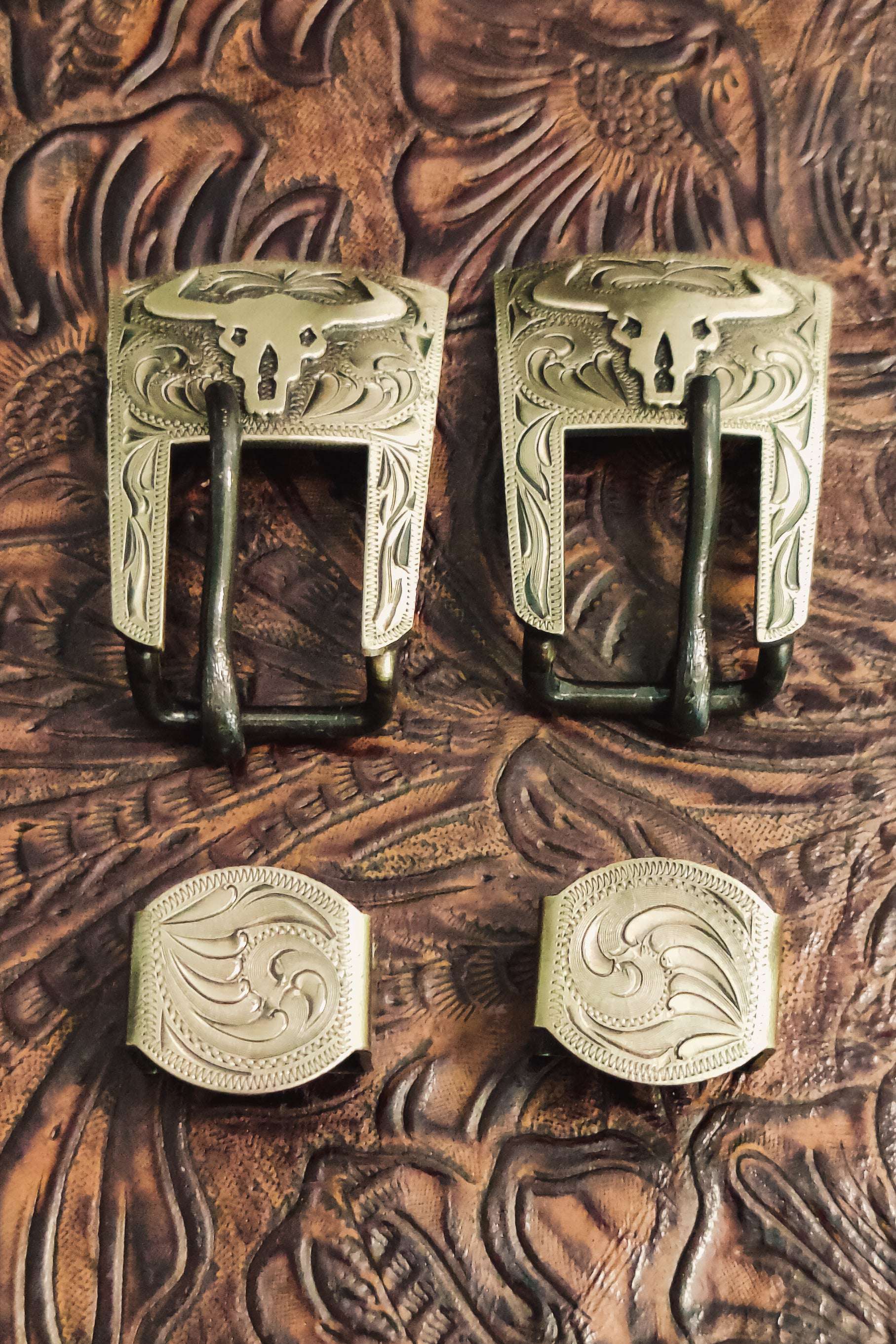 Take No Bull Cowskull Buckles - The Glamorous Cowgirl