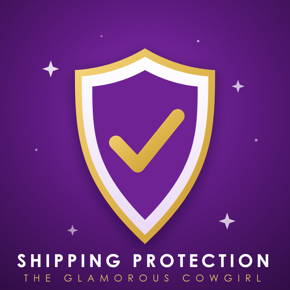 TGC Shipping Protection - gold shield with checkmark
