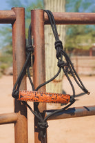 Floral Tooled Rope Halter - The Glamorous Cowgirl