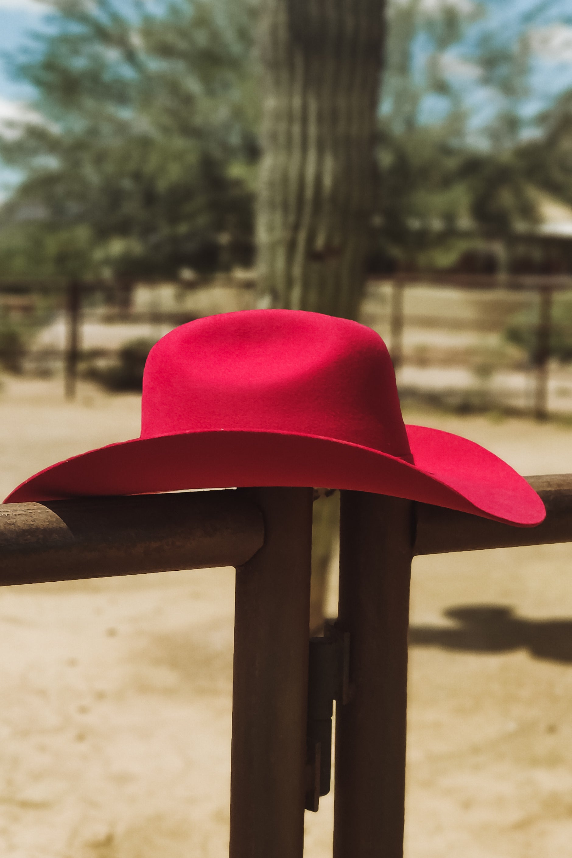 Rodeo Royalty 4x Felt - Red - The Glamorous Cowgirl
