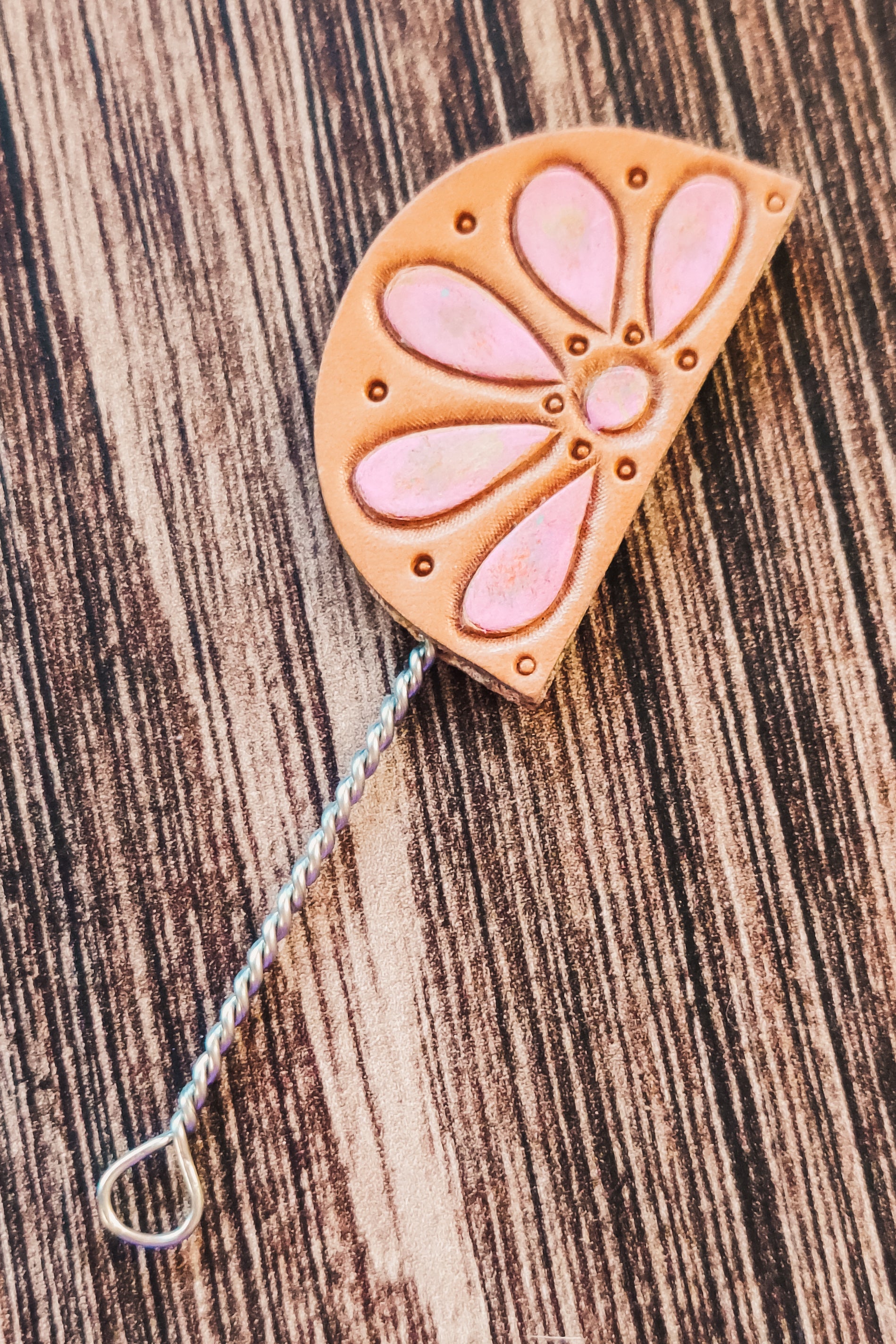 Mohave Pink Stone Hat Pick - The Glamorous Cowgirl