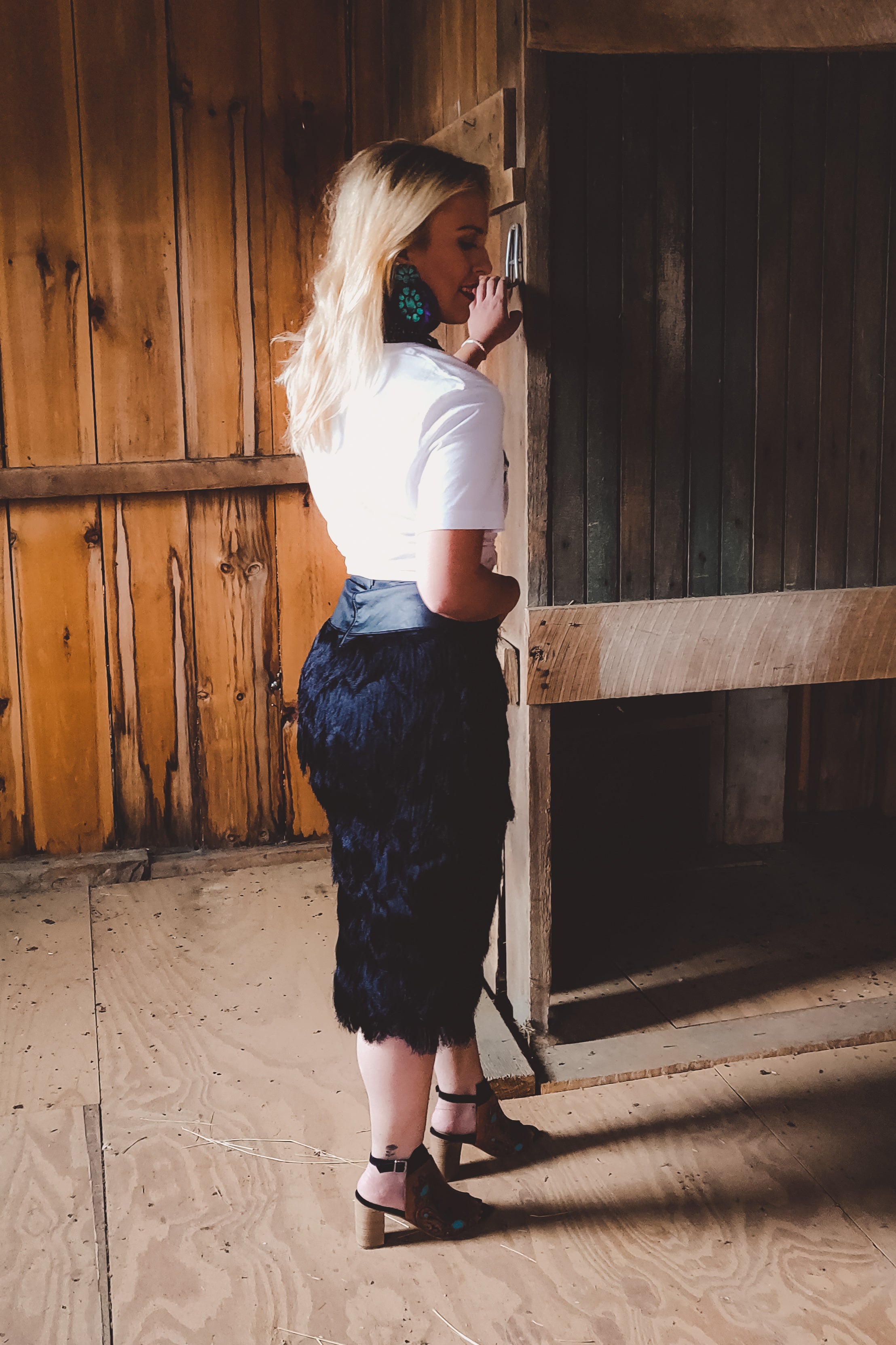 Valentina Midi Skirt - The Glamorous Cowgirl