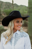 Rodeo Royalty 4x Felt - Navy - The Glamorous Cowgirl