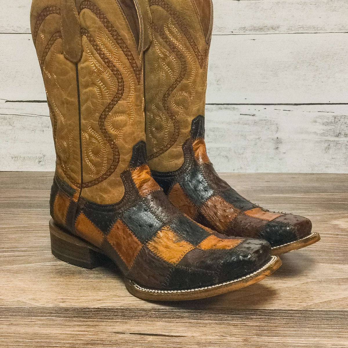 Vintage Circle Y Ostrich Boots Men main image 3