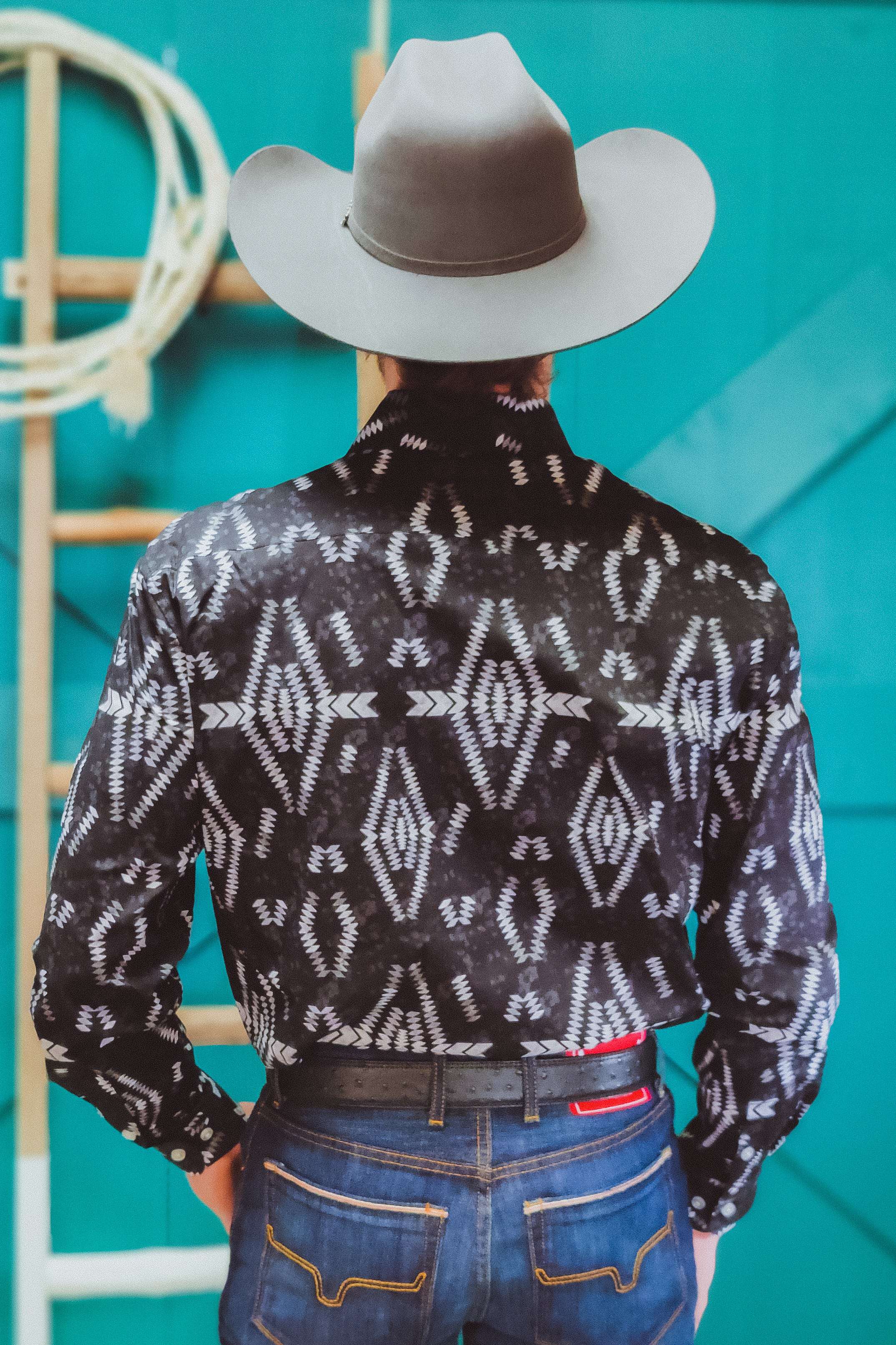 Black Stallion Button Down by Panhandle - The Glamorous Cowgirl