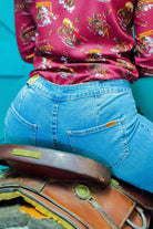 Bleach Dipped Flares by Rock & Roll Denim - The Glamorous Cowgirl