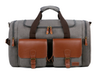 Canvas and Leather Duffle Bag - The Glamorous Cowgirl