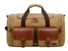 Canvas and Leather Duffle Bag - The Glamorous Cowgirl