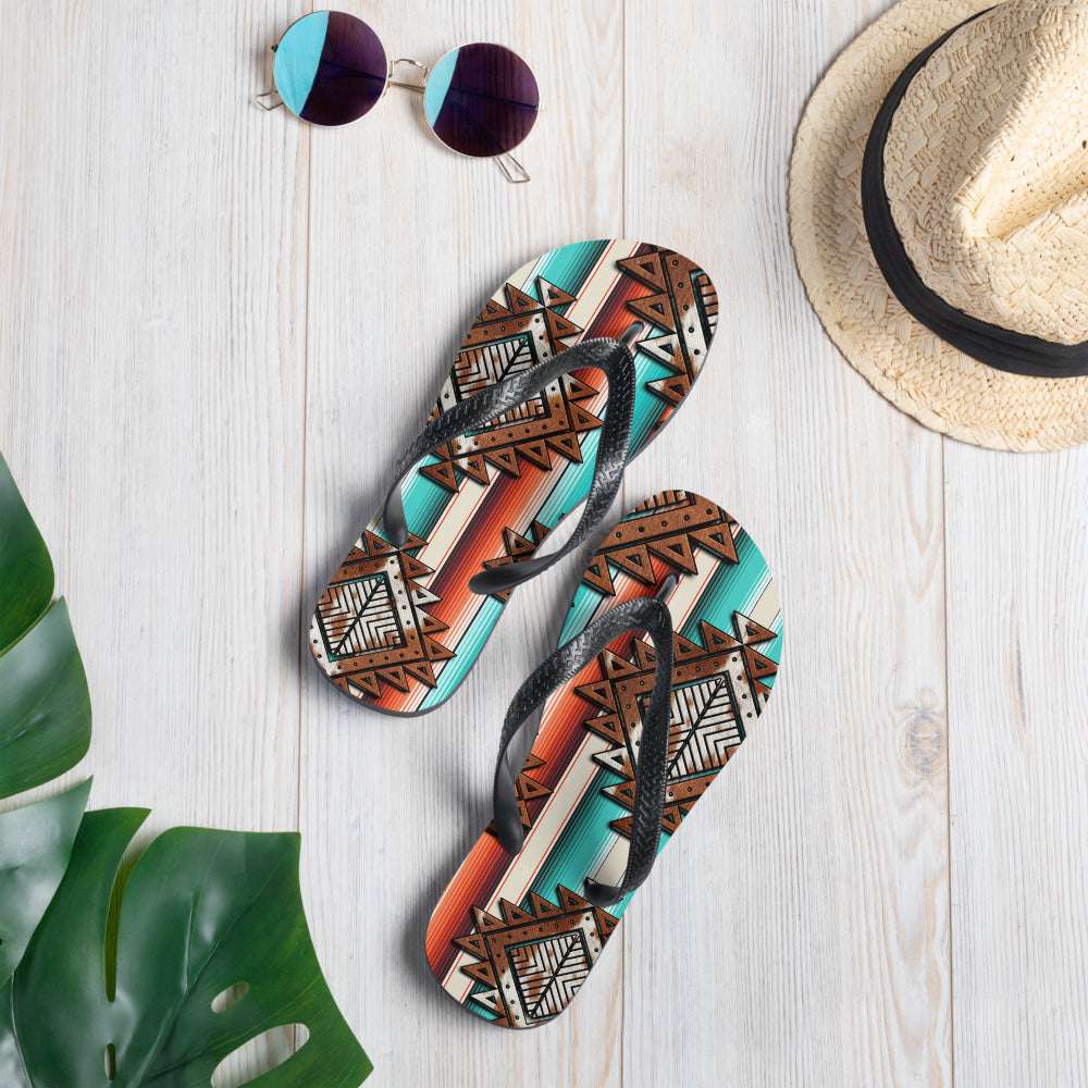 Cool Serape Flip-Flops - The Glamorous Cowgirl
