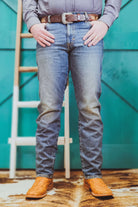 Dark Knight Slim Straight Jeans by Wrangler - The Glamorous Cowgirl