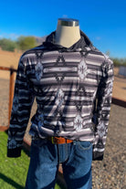 Gray Rocky Mountain Hoodie By Rock & Roll Denim - The Glamorous Cowgirl