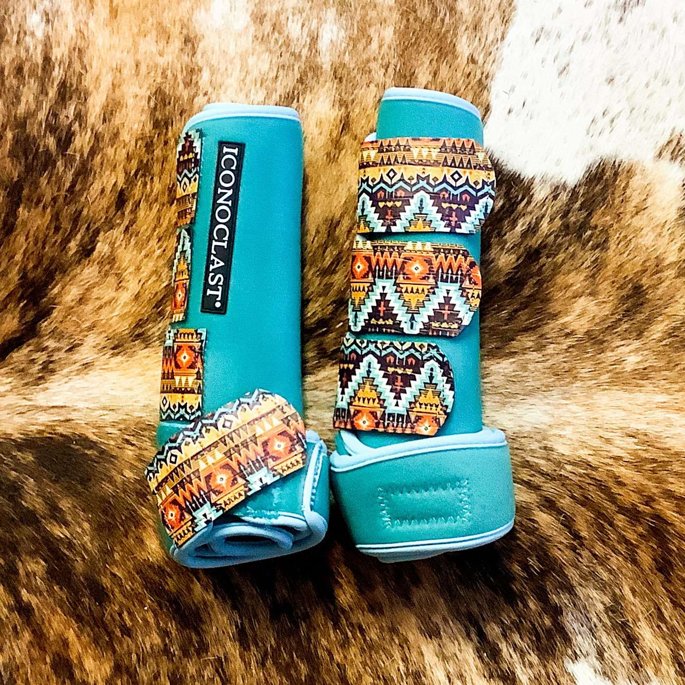 Leather Strap Boots - Aztec - The Glamorous Cowgirl