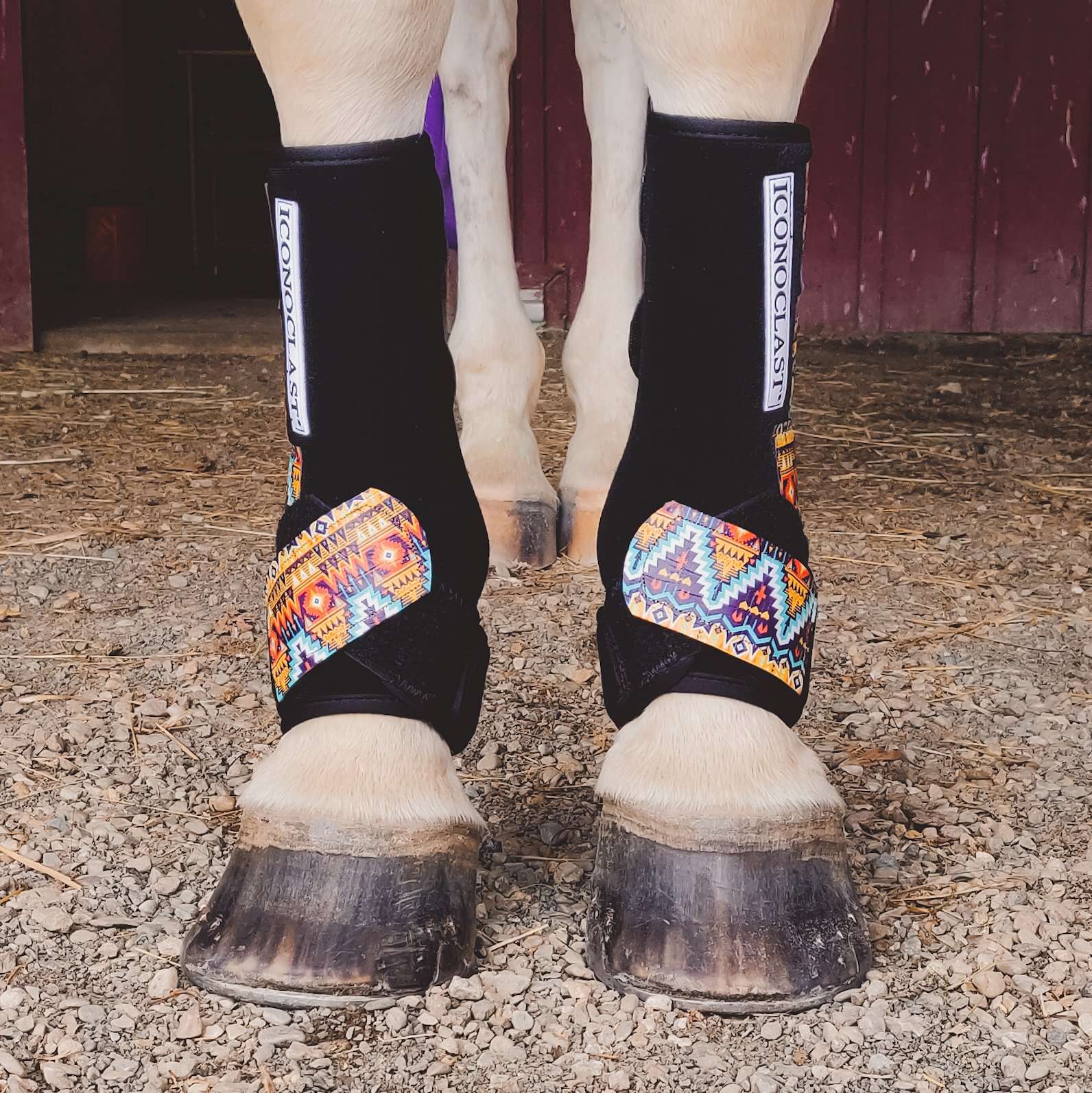 Leather Strap Boots - Aztec - The Glamorous Cowgirl