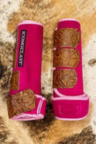 Leather Strap Boots - Tooled - The Glamorous Cowgirl