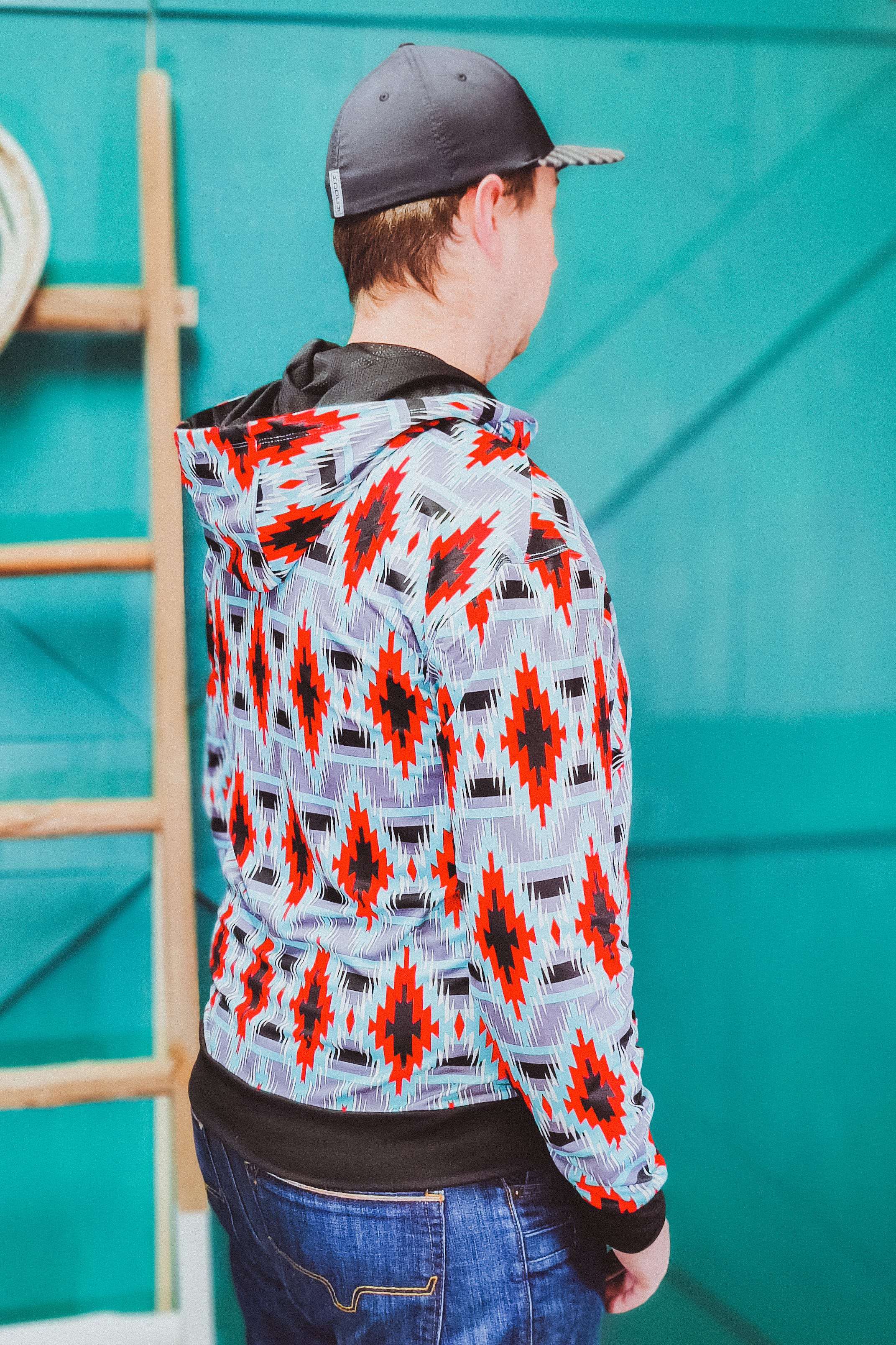 Red Rocky Mountain Hoodie By Rock & Roll Denim - The Glamorous Cowgirl