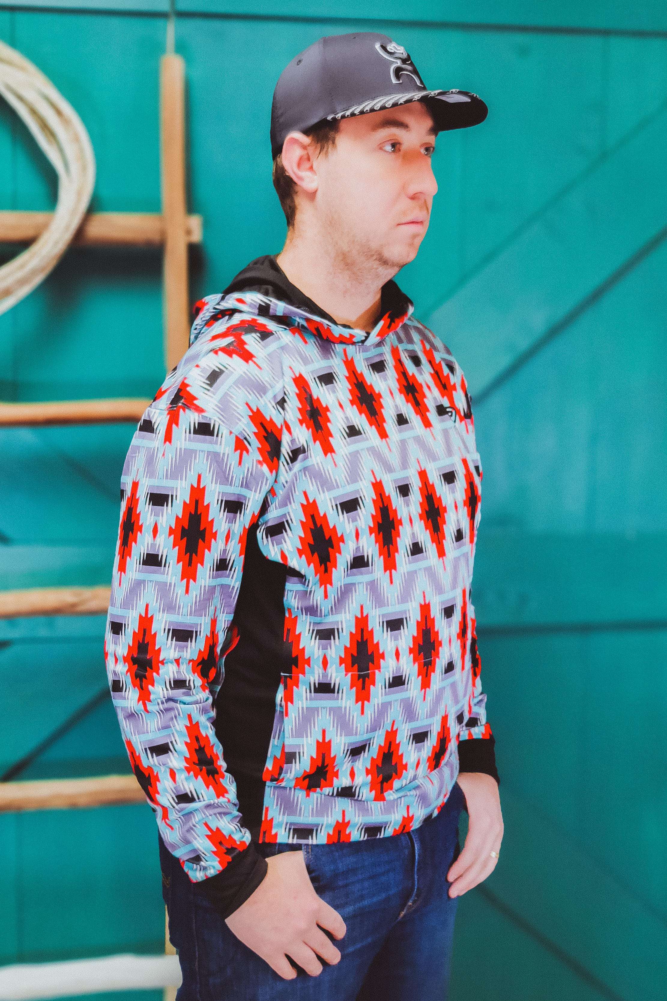 Red Rocky Mountain Hoodie By Rock & Roll Denim - The Glamorous Cowgirl