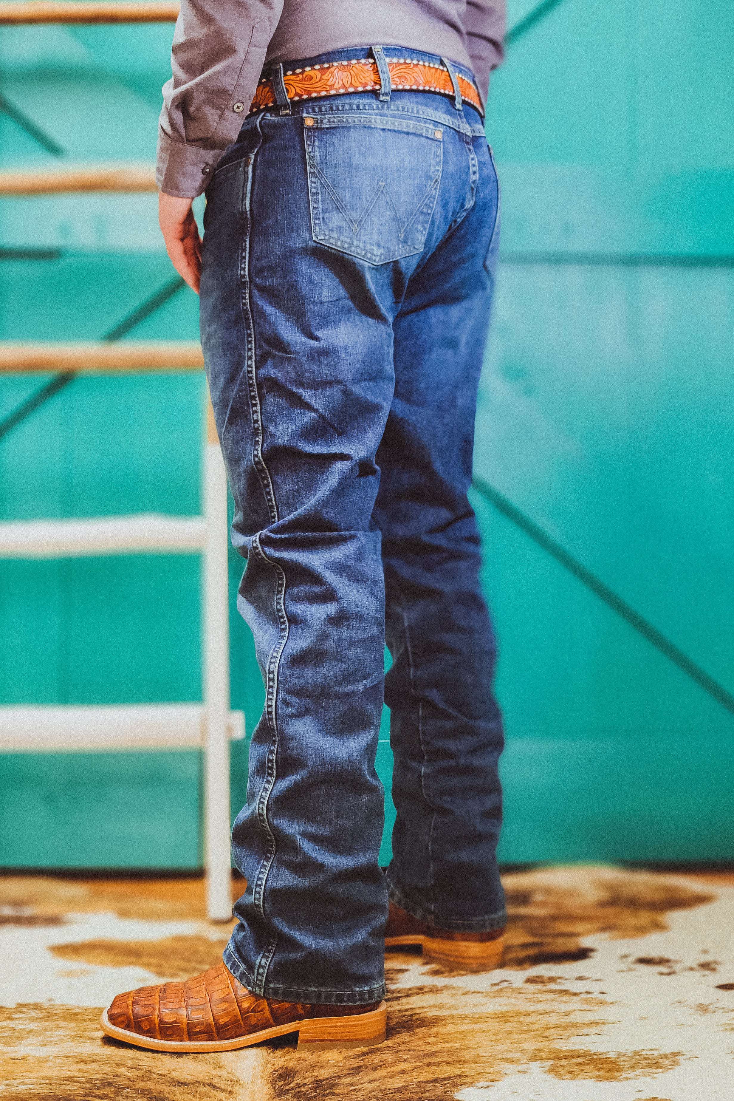 River Wash Slim Boot Jeans by Wrangler - The Glamorous Cowgirl