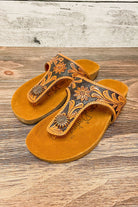 Summer Lovin Tooled Sandals - The Glamorous Cowgirl