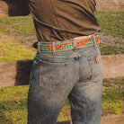 Tooled Belt - Cactus - The Glamorous Cowgirl