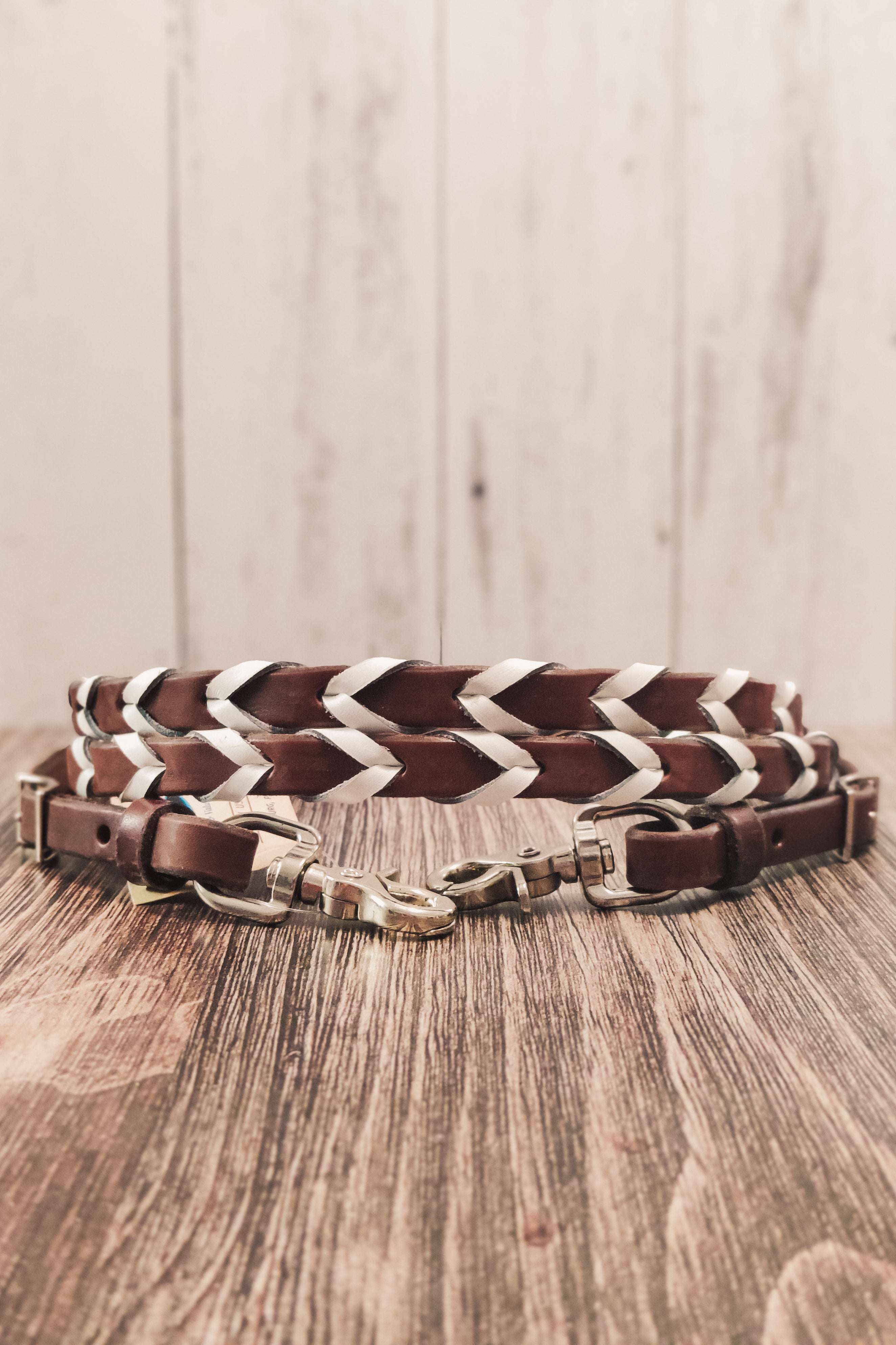 White Laced Barrel Reins - The Glamorous Cowgirl