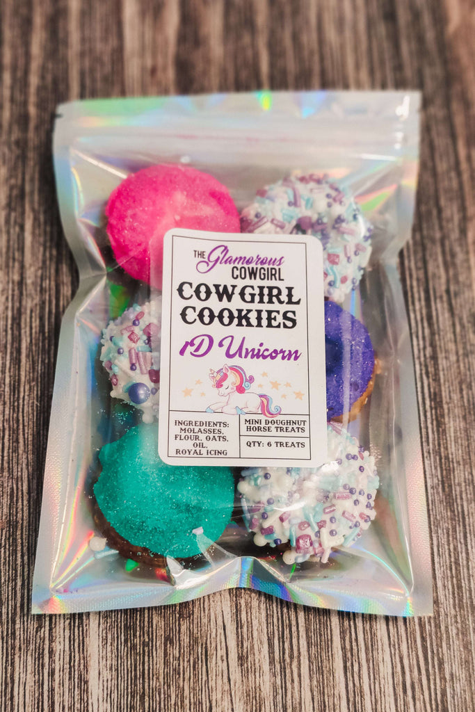 1D Unicorn Cowgirl Cookies Horse Treats - The Glamorous Cowgirl