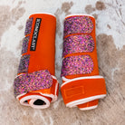 Large Orange Dyed Iconoclast Fronts w/ Halloween Glitter Straps
