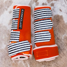 Medium Orange Dyed Iconoclast Fronts w/ Jailbird Glitter Straps