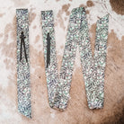 Entry Fees money print nylon latigo and off billet set on cowhide
