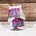 Medium White Bells w/ Thunderbird Aztec Straps