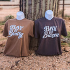 Bay & Bratty and Bay & Brazen Tees side by side
