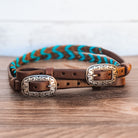 Custom laced reins with buckle ends
