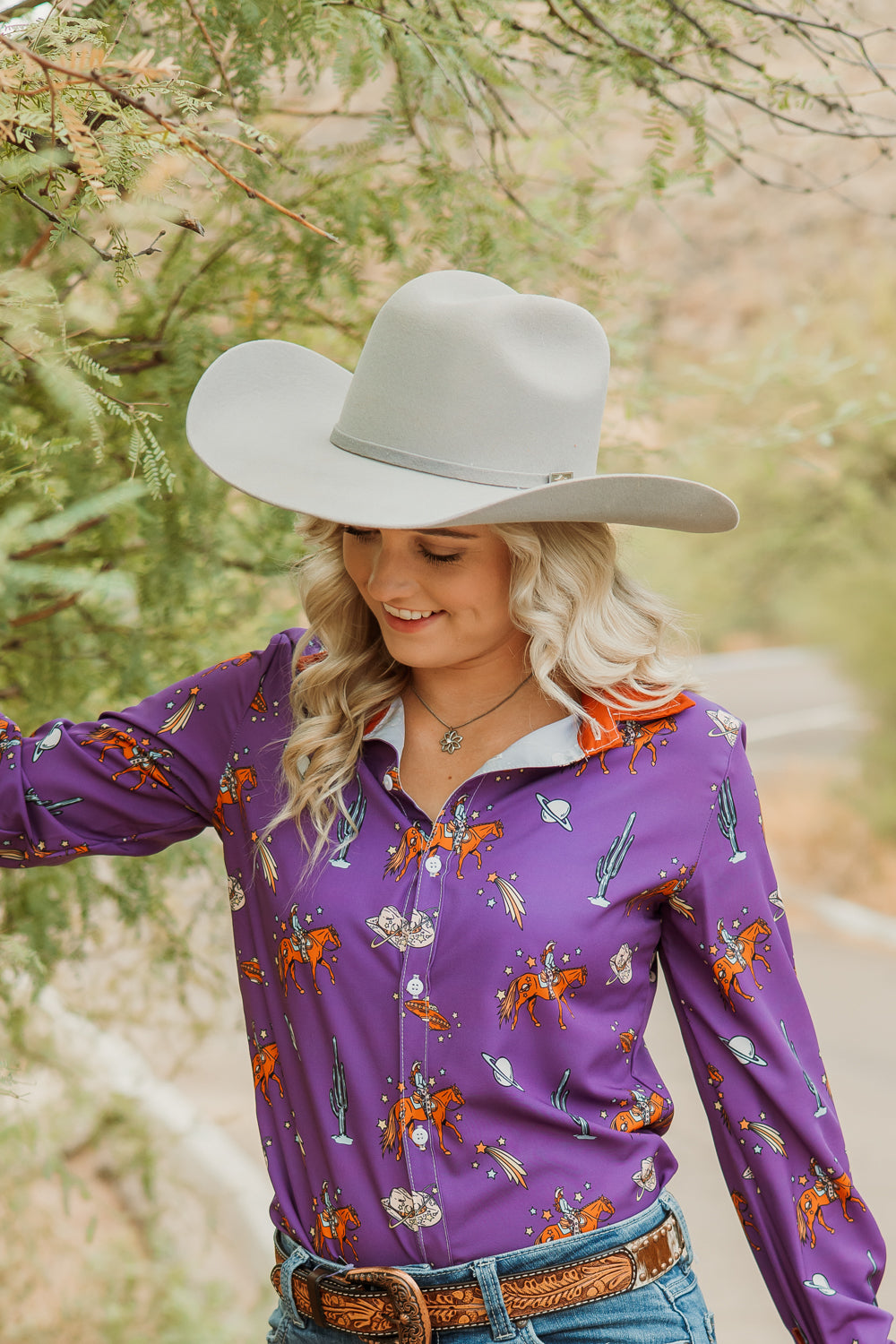 Light grey sales cowboy hat