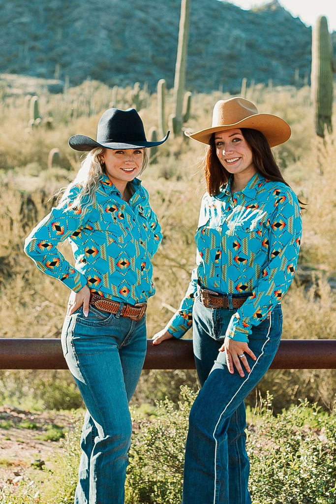 Chasing The Horizon Button Down - The Glamorous Cowgirl