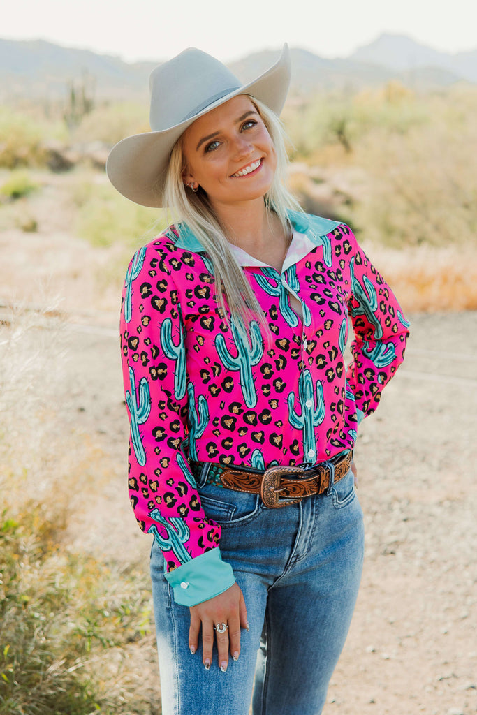 Desert Runaway Button Down - The Glamorous Cowgirl
