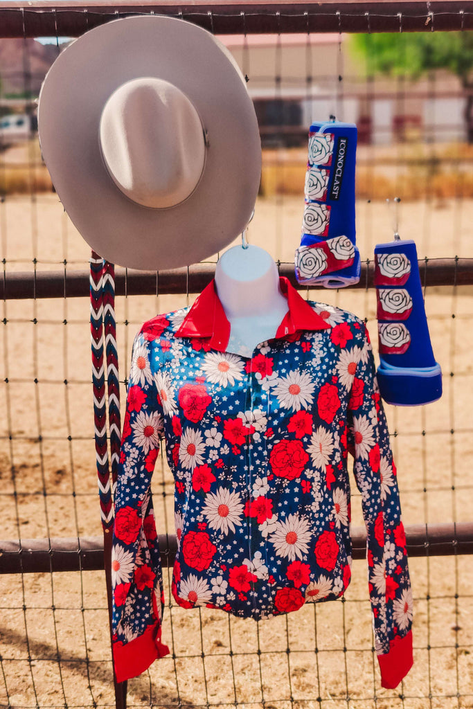 Fireworks In Full Bloom Button Down (RTS) - The Glamorous Cowgirl