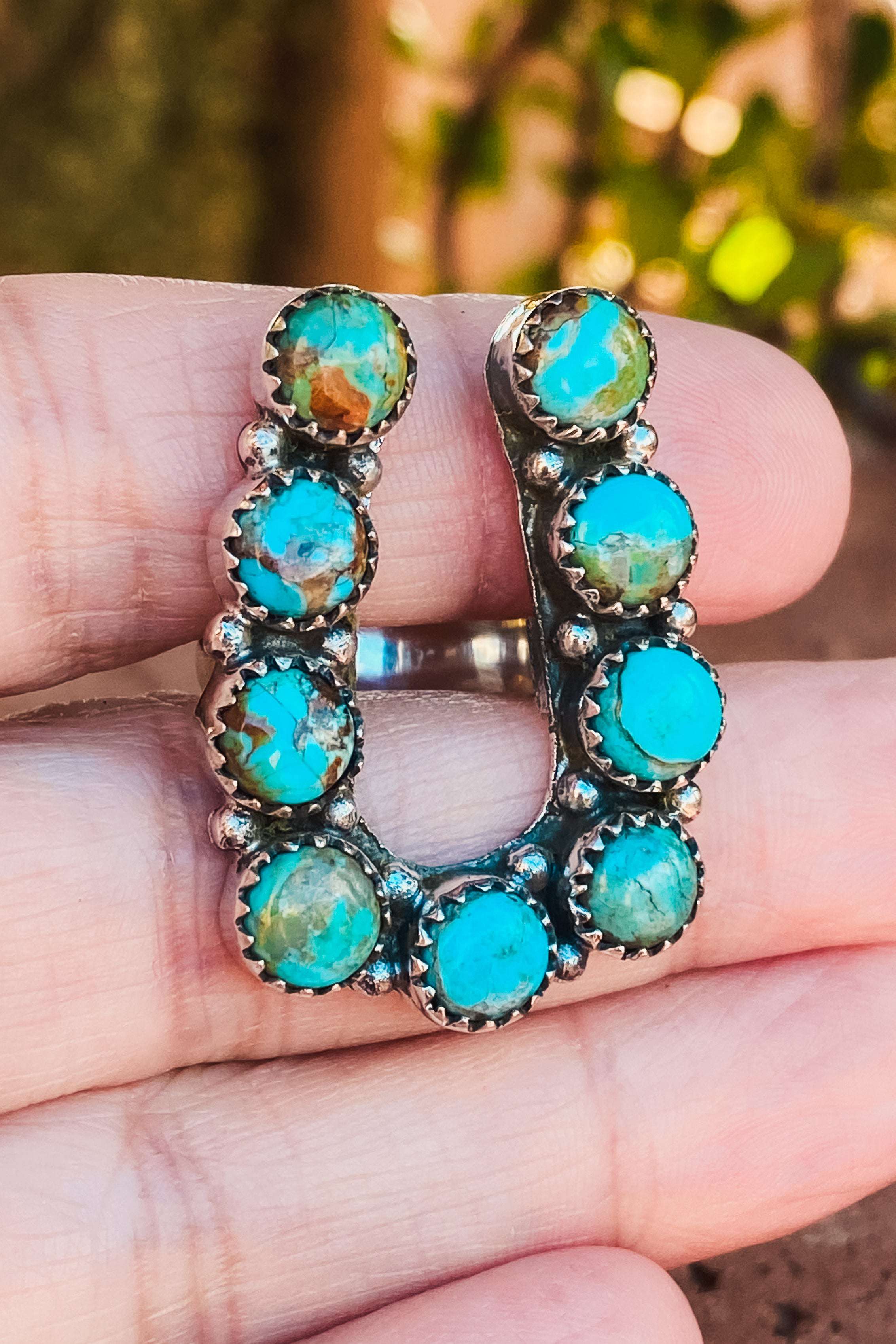 Turquoise horseshoe deals ring