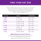 TGC hat size guide: head measurement to hat size