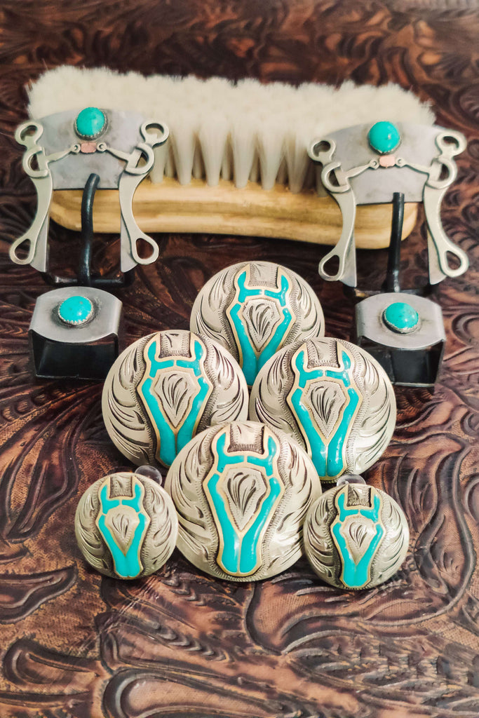 Horse Head Conchos - The Glamorous Cowgirl
