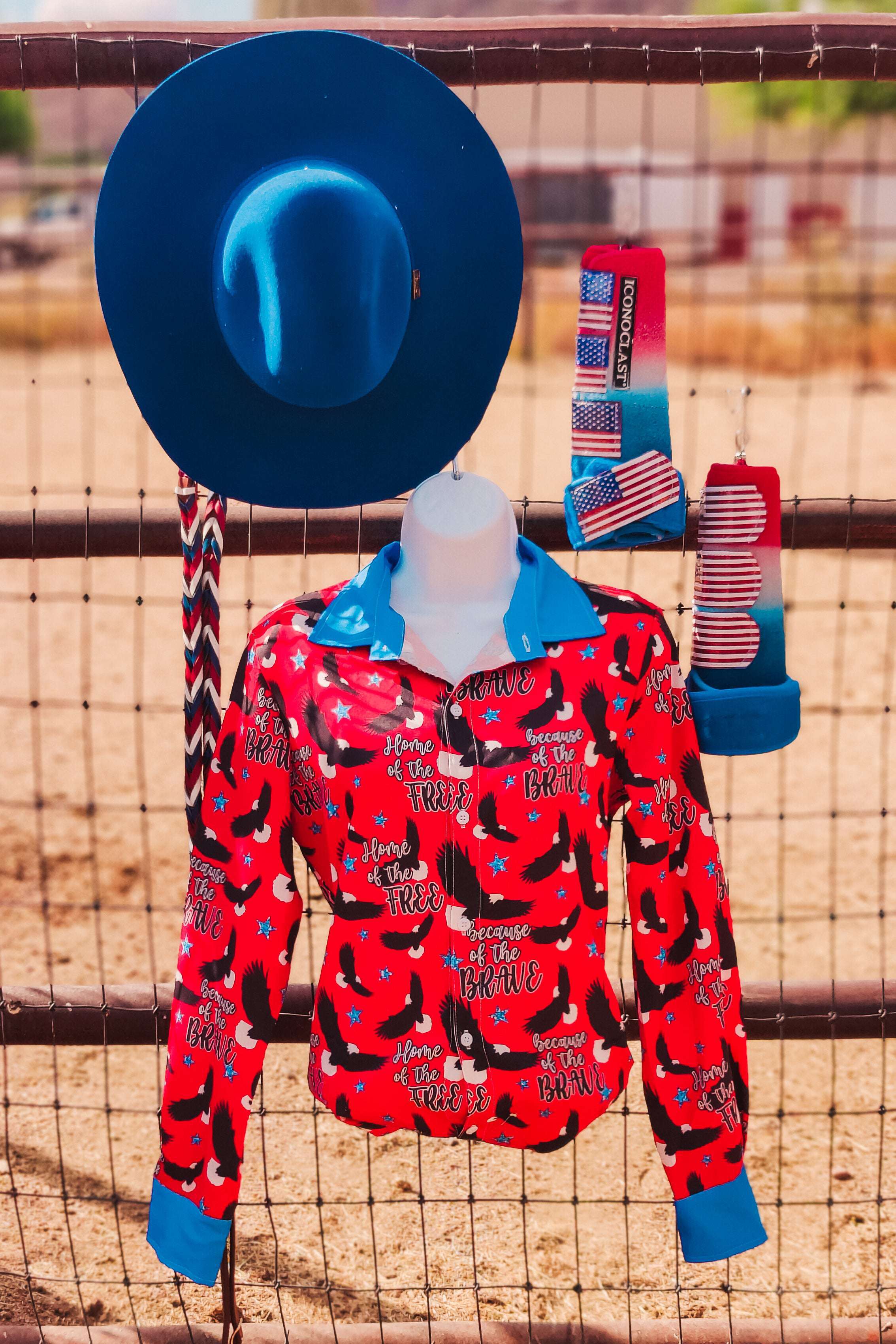 Let Freedom Ring Button Down (RTS) - The Glamorous Cowgirl