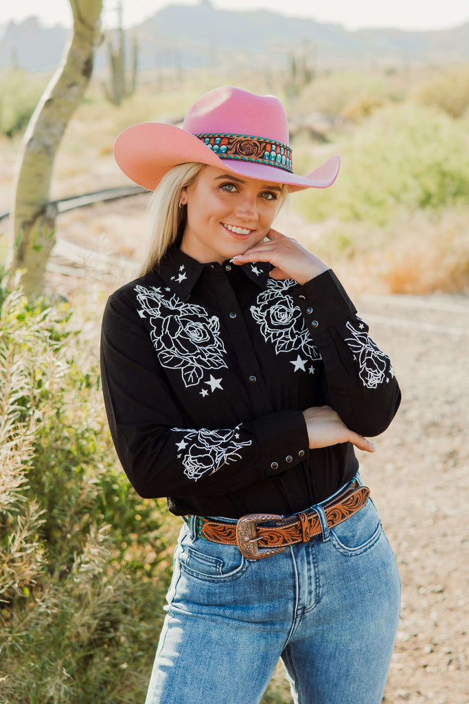 Marvel Cowboy Button Down - The Glamorous Cowgirl