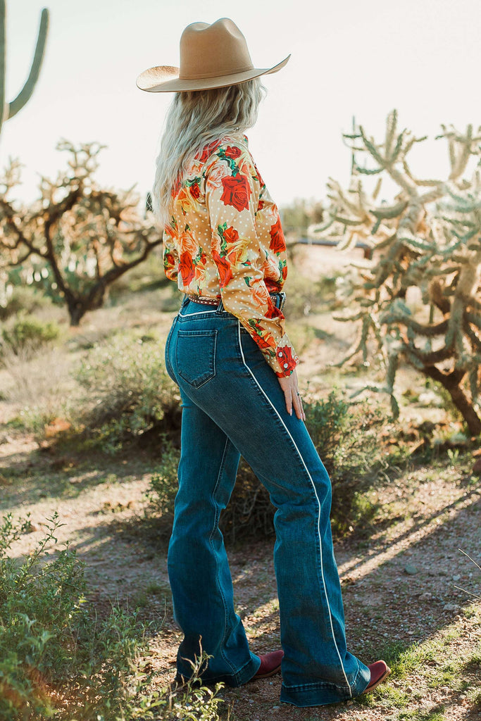 Pipe Down Trousers by Rock &amp; Roll Denim - The Glamorous Cowgirl