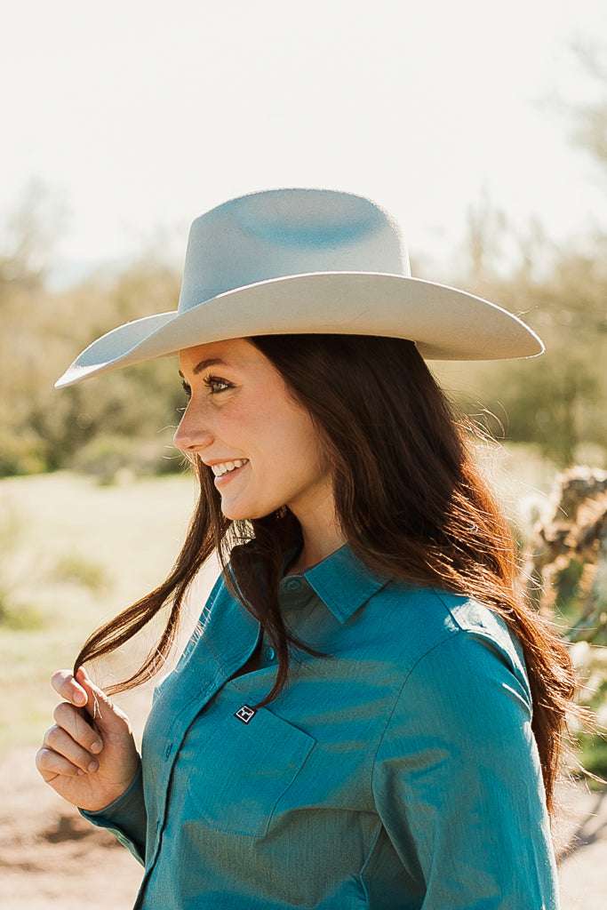 Rodeo Royalty 4x Felt - Light Grey - The Glamorous Cowgirl