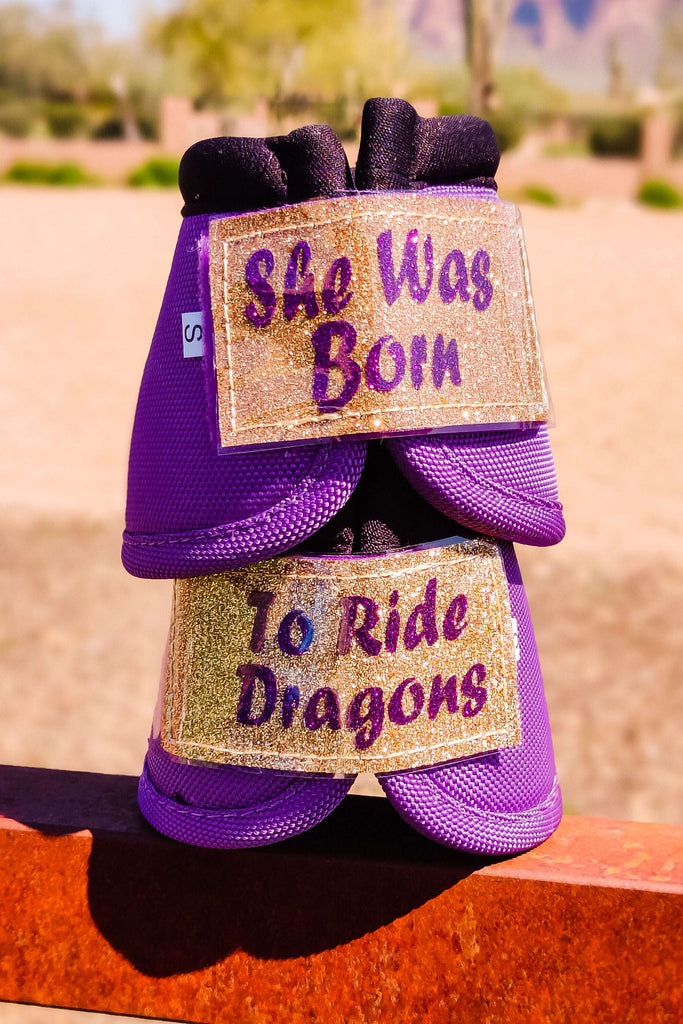 She Was Born To Ride Dragons Custom Bells - The Glamorous Cowgirl