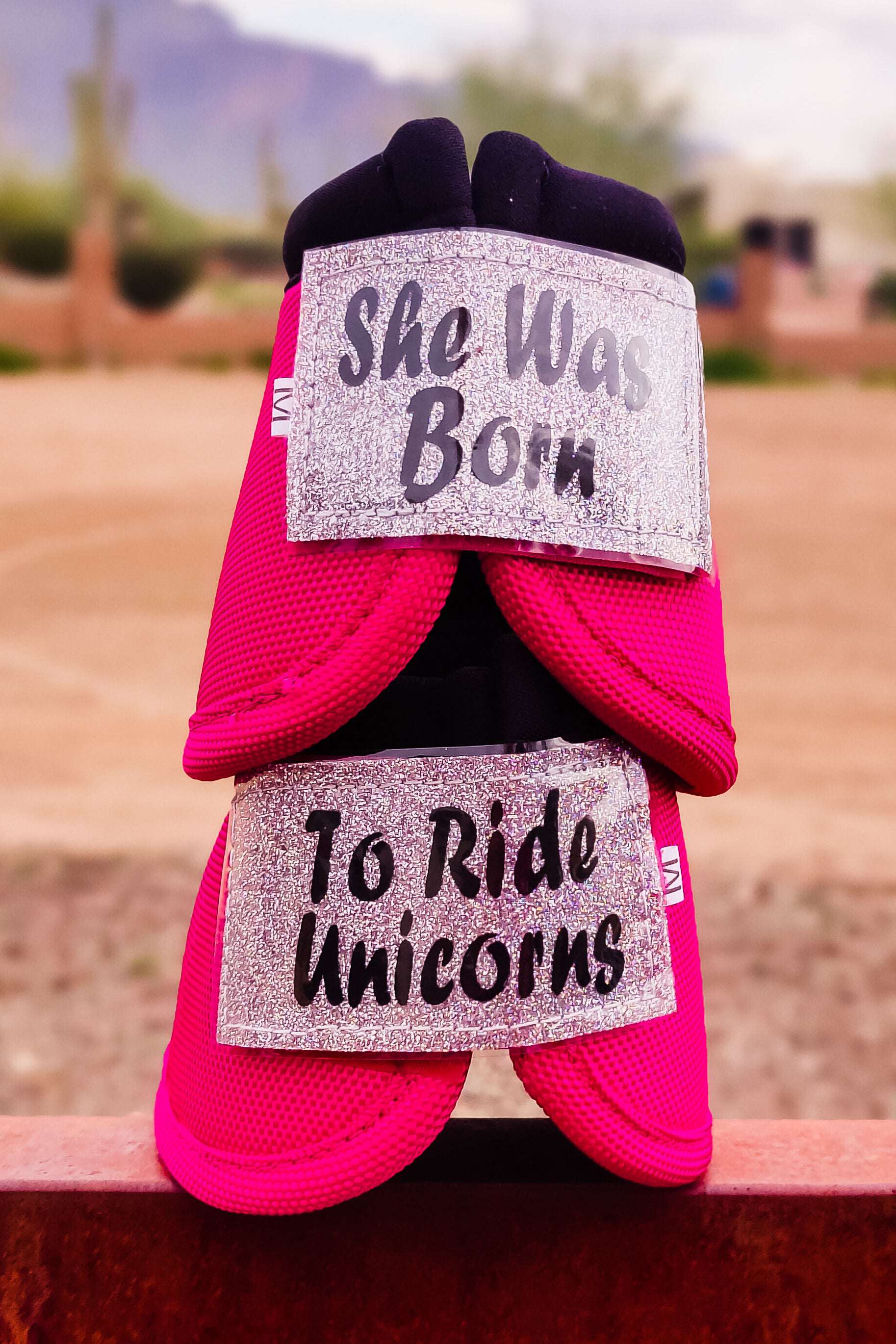 She Was Born To Ride Unicorns Custom Bells - The Glamorous Cowgirl