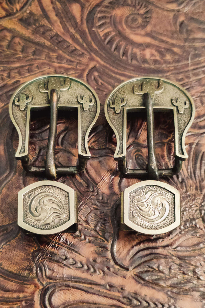 Stand Tall Cactus Buckles - The Glamorous Cowgirl