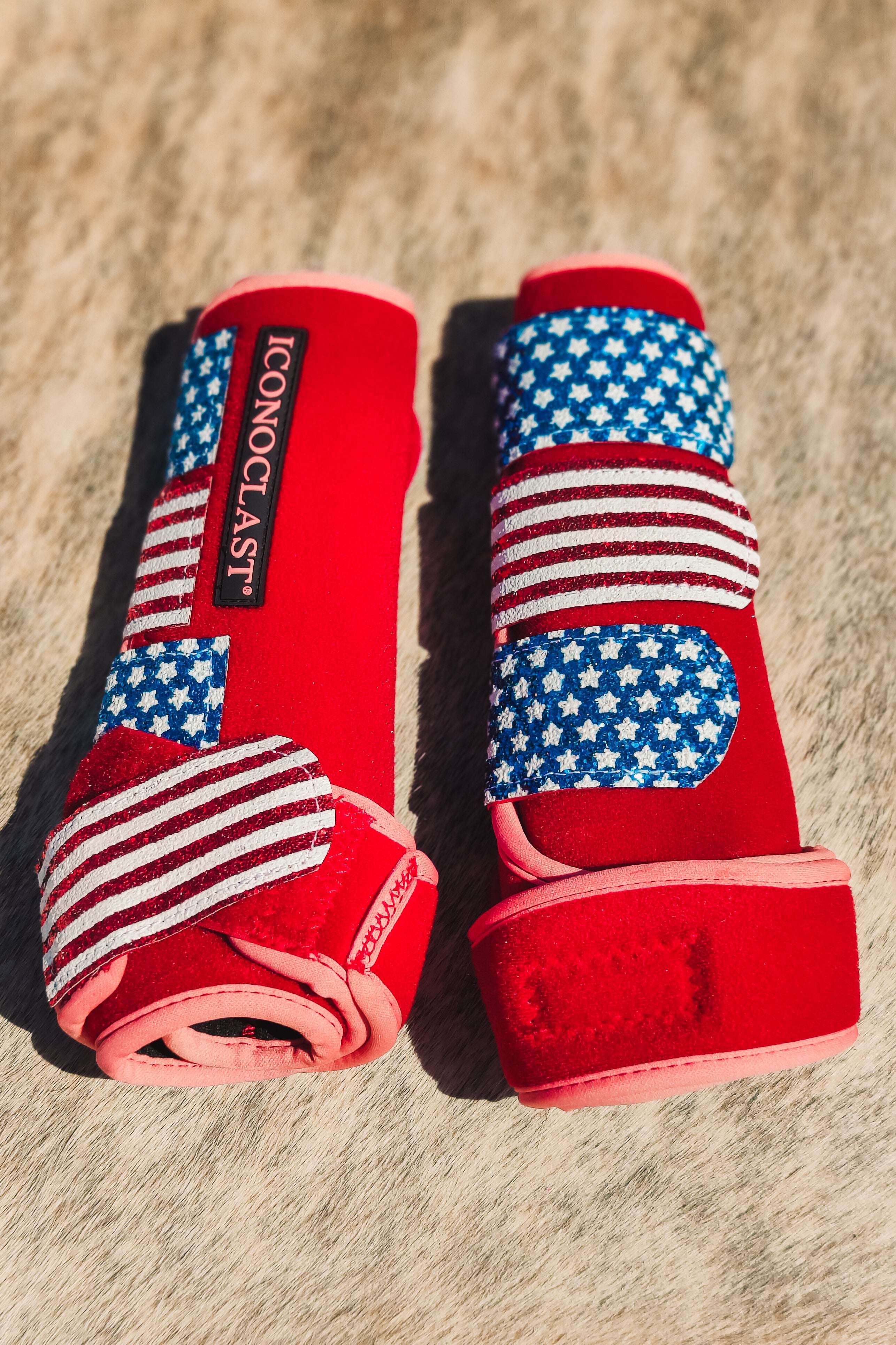 Stars And Stripes Custom Glitter Iconoclast Boots - The Glamorous Cowgirl